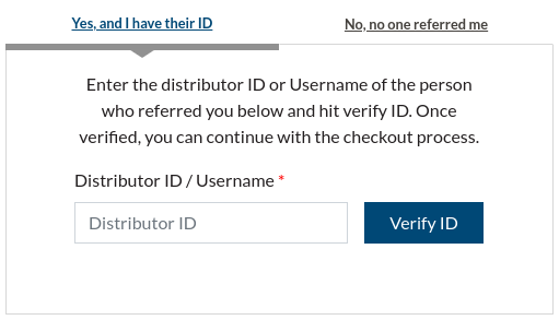 Where to enter ID #102833304 during checkout